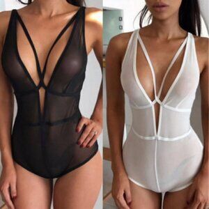 Lingerie Sleepwear Lace Bodysuit Nightwear